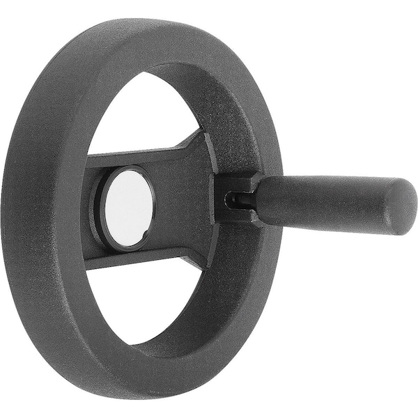 2-Spoke Handwheel D1=129 Reamed Hole W Slot D2=14H7, B3=5, T=16, 3, Pa, Comp:Pa, Folding Grip